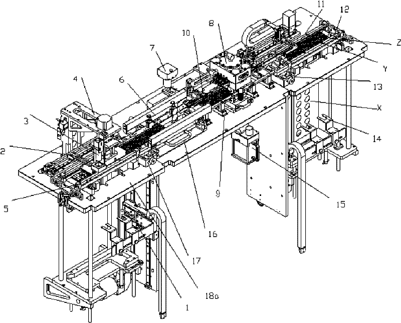 Automatic separating bar shear for IC strips and separating bar shear method thereof