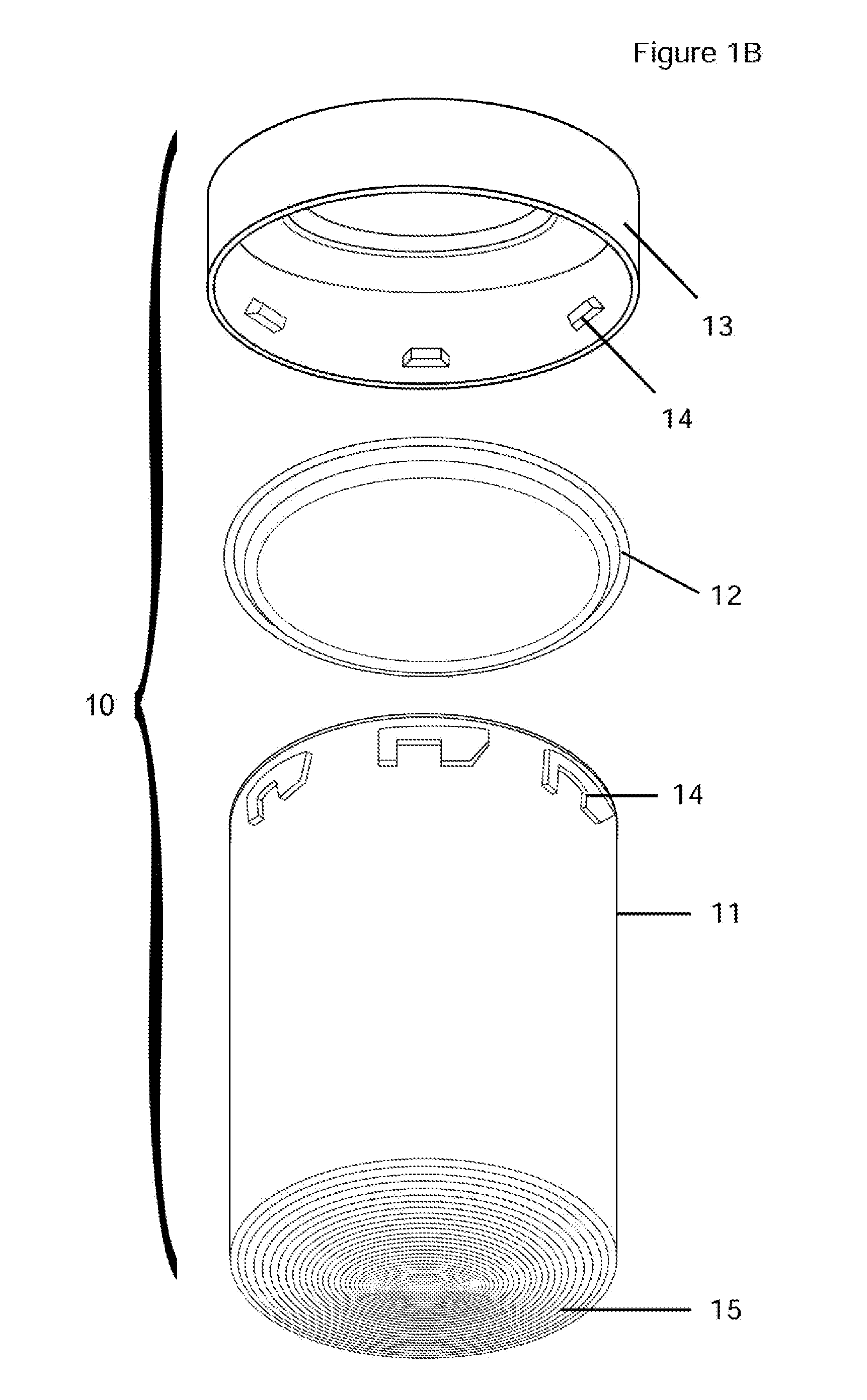 Medication container with fresnel lens