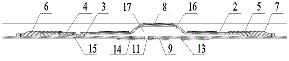 Steel pipe hydraulic expansion type external packer