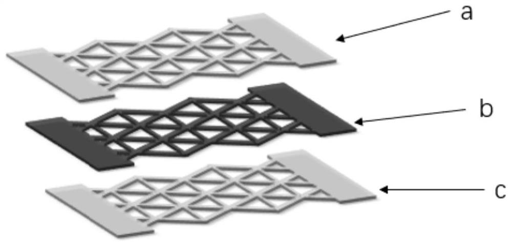 Low-temperature stretchable flexible stress sensor based on 3D printing and preparation method