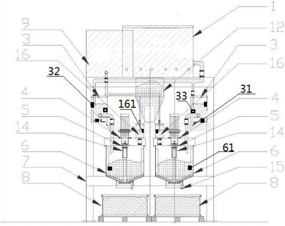 Cement foam board injection molding mechanism