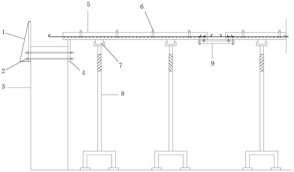 Integral joint type reinforced concrete laminated slab and construction method