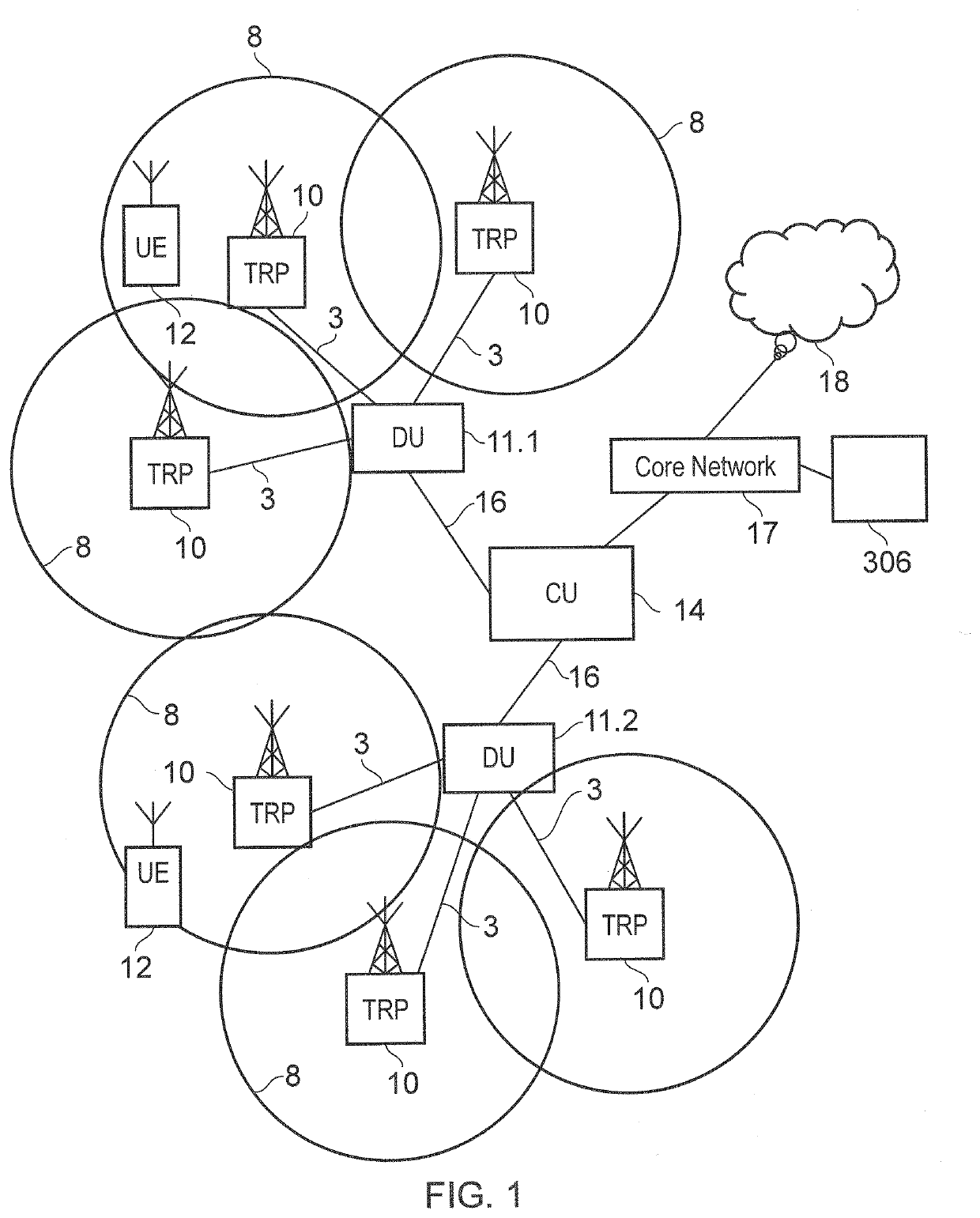 An estimate of a location of the terminal devices