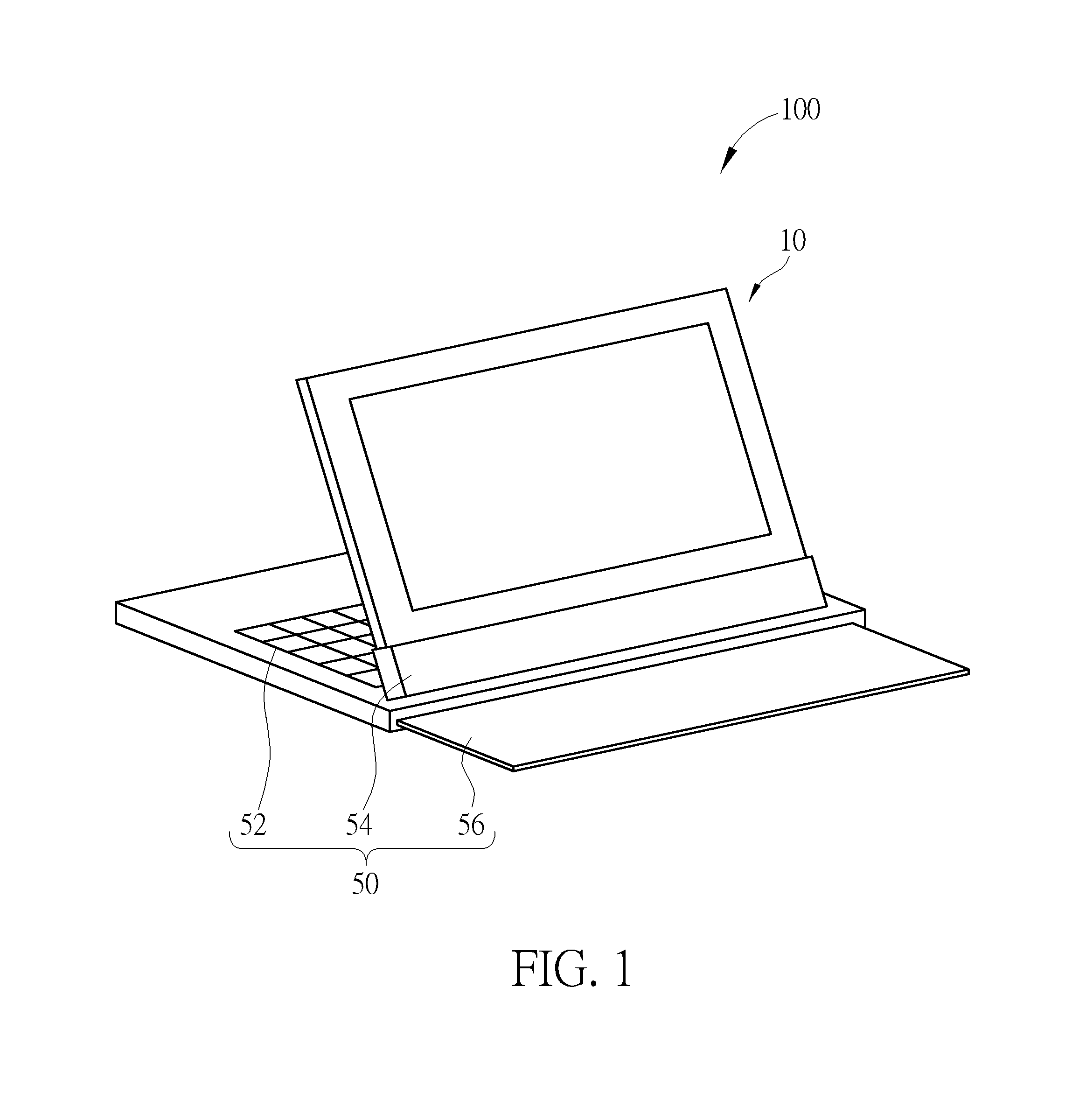 Expansion dock and portable electronic system therewith