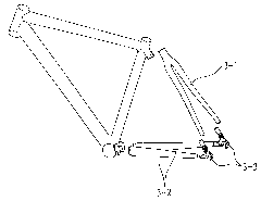 Forming process of rear triangular pipe fitting and claw hook of composite material frame