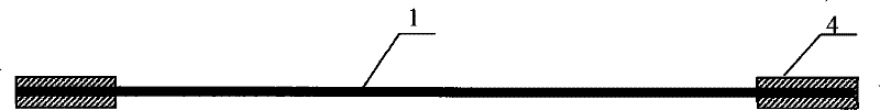 Distributed type non-slippage optical fiber strain sensor and manufacturing method thereof