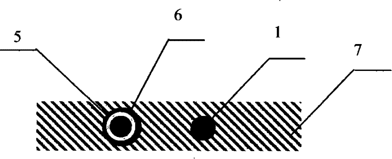 Distributed type non-slippage optical fiber strain sensor and manufacturing method thereof