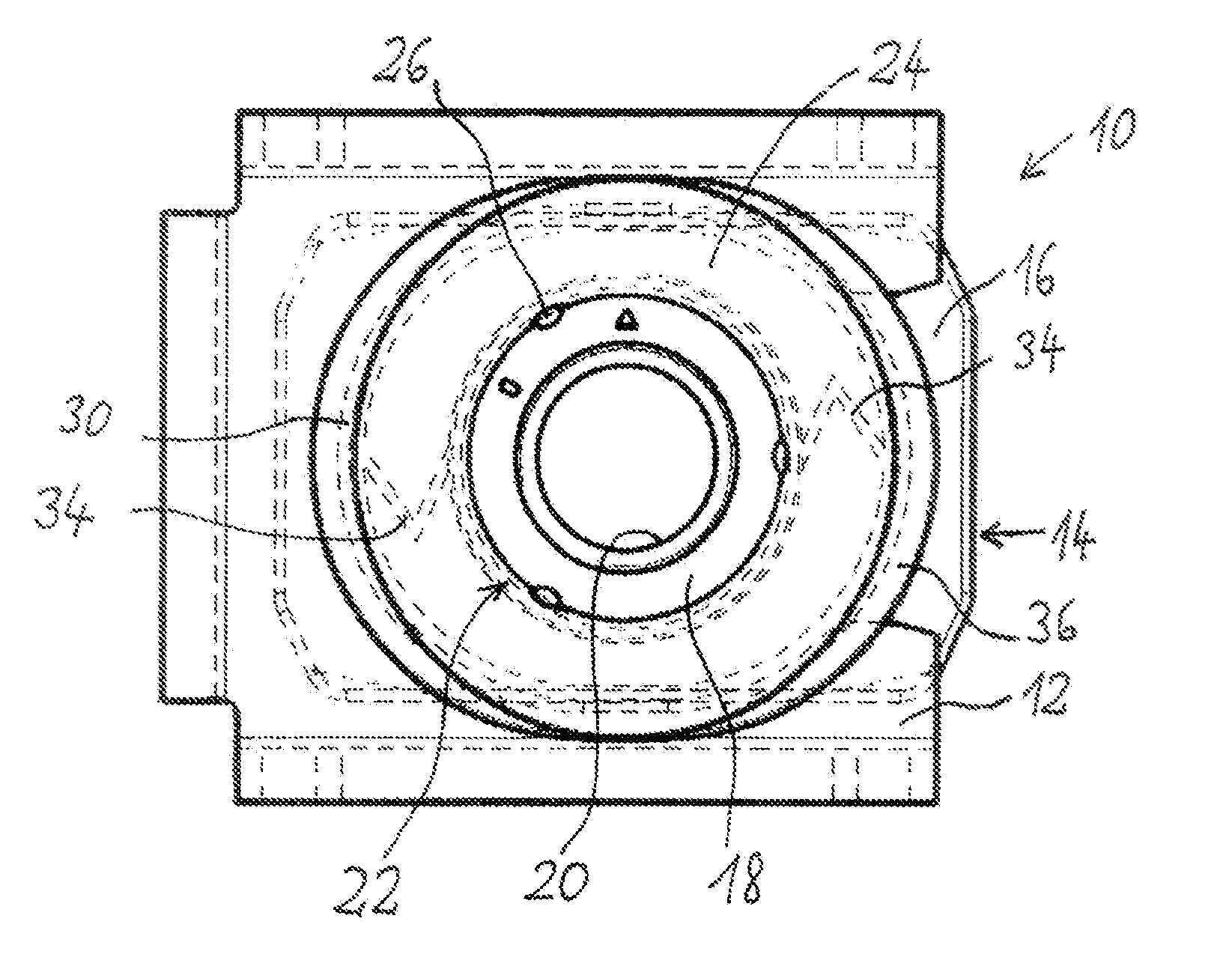 Self-centring cage nut