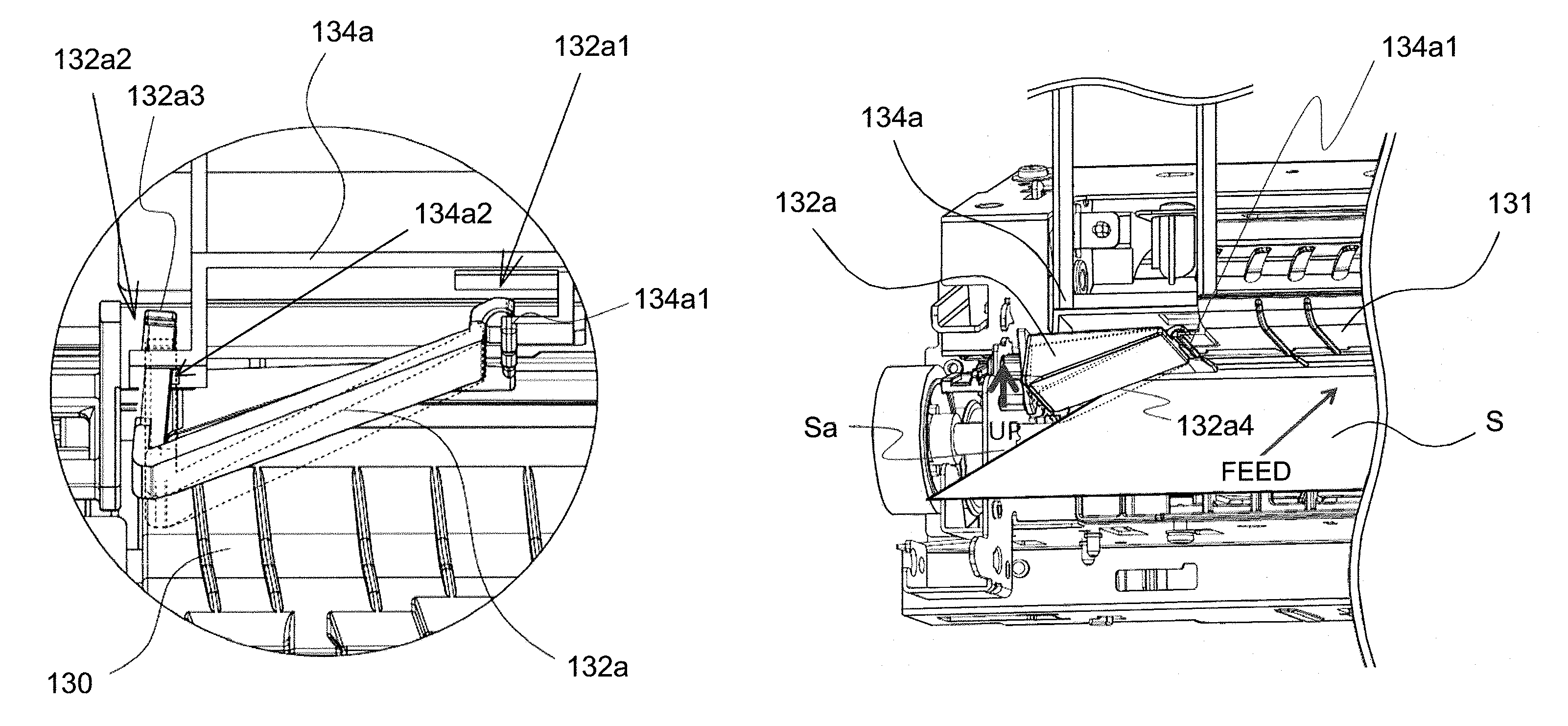 Image forming apparatus with lower and upper guide members