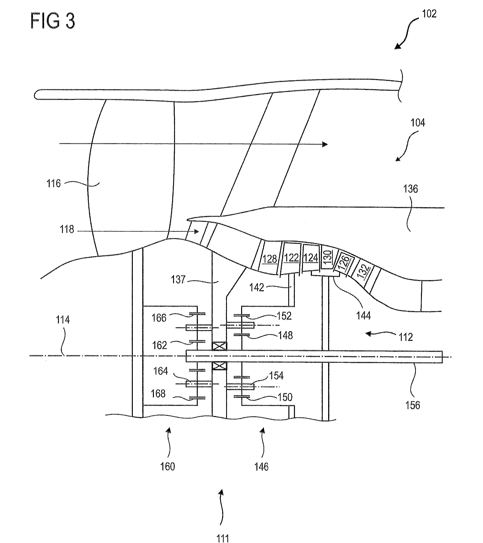Compressor of Axial Turbine Engine with Contra-Rotating Rotor