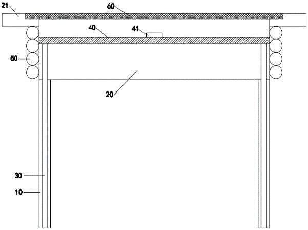 Manual lifting dining table with cooling system