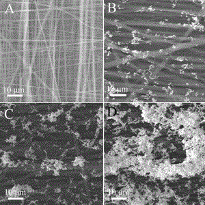 Method for forming SERS active substrate by assembling gold nanoparticles to electrostatic spinning polymer nanofiber membrane