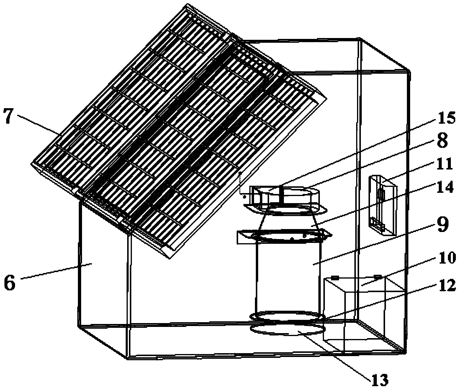 Solar-driven active air sampler