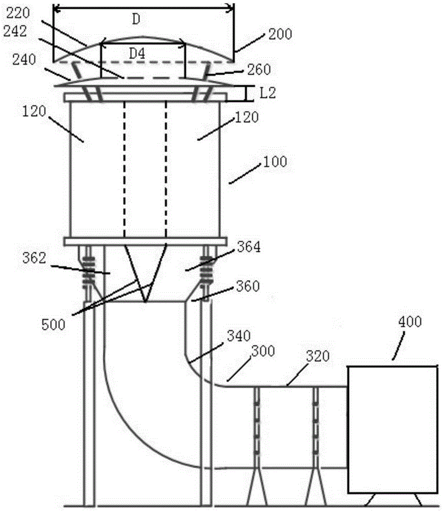 Air-cooling dry type air-core reactor structure