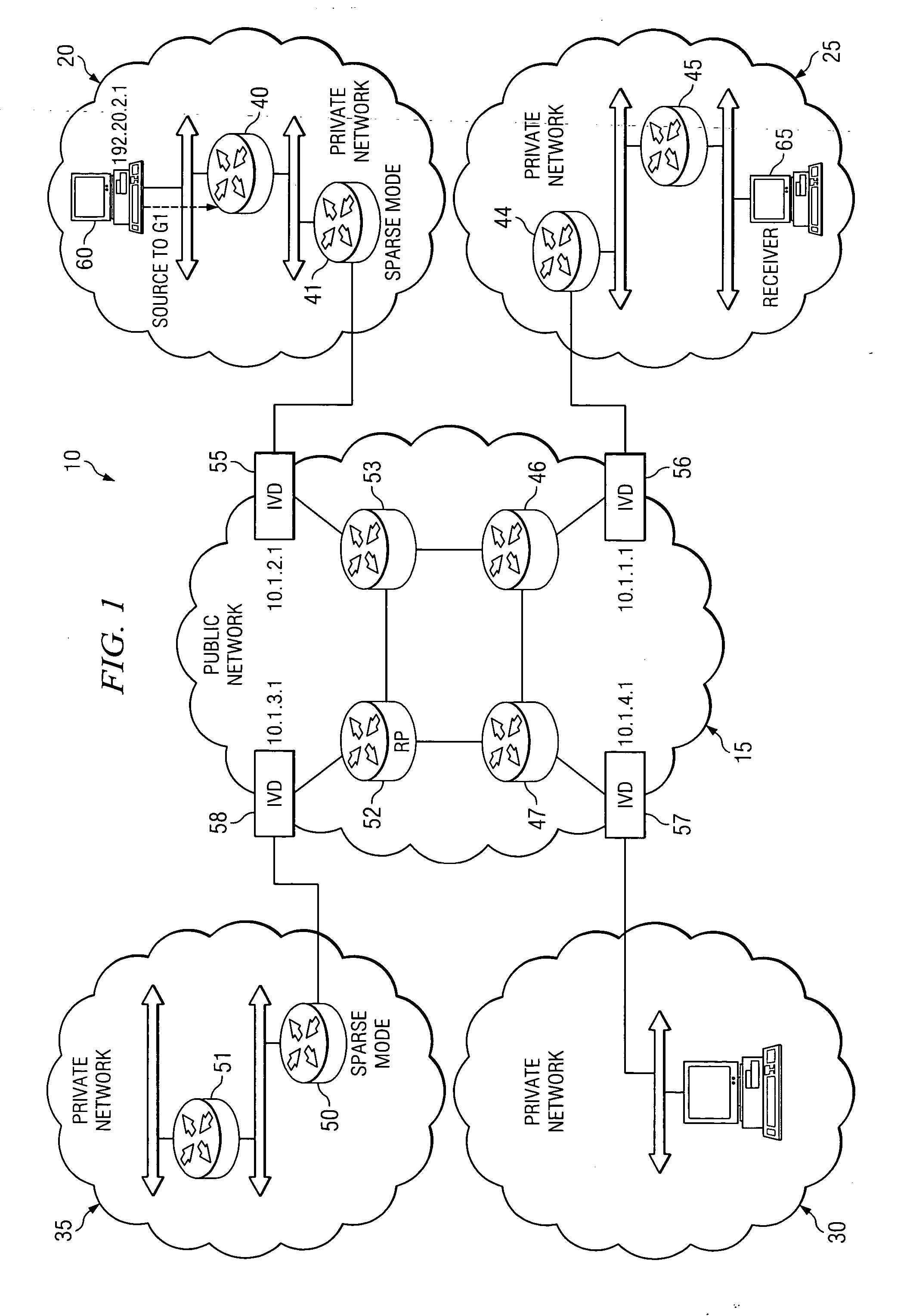 System and method for providing packet proxy services across virtual private networks
