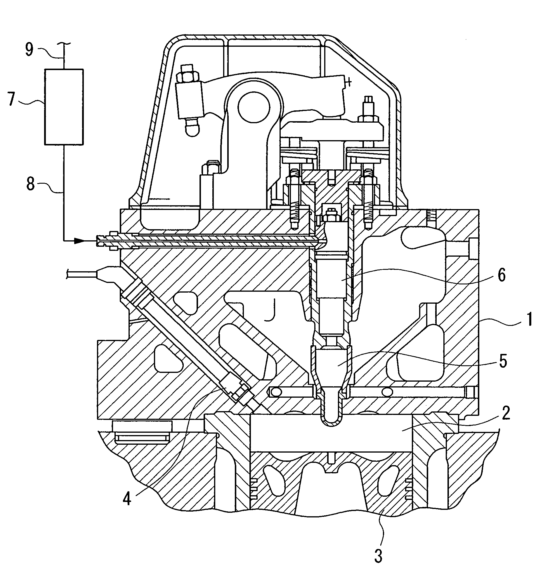 Pilot oil ignition gas engine and method of operating pilot oil ignition gas engine