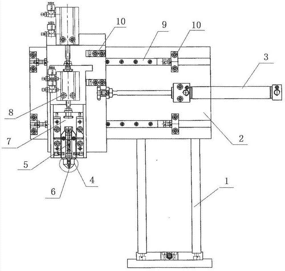Small part clamping and shifting device and method thereof