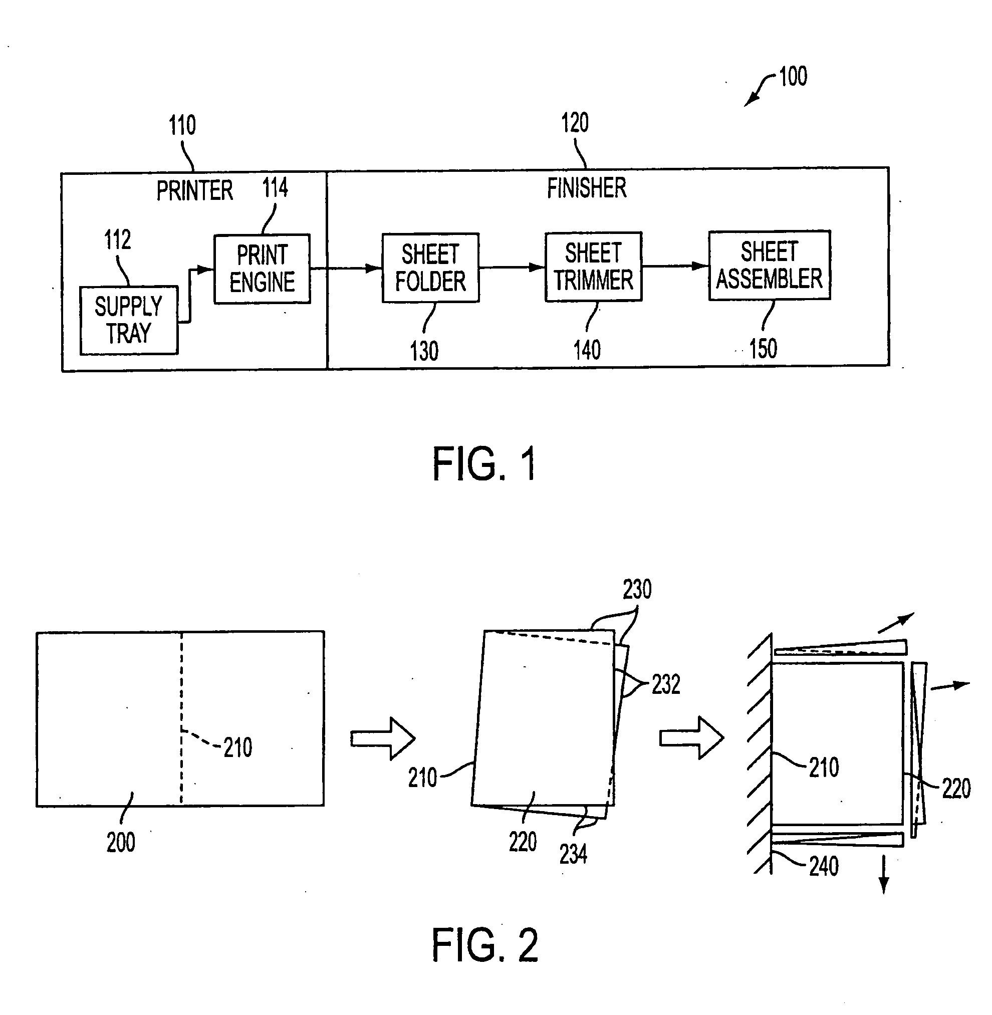 Sheet folding and trimming apparatus