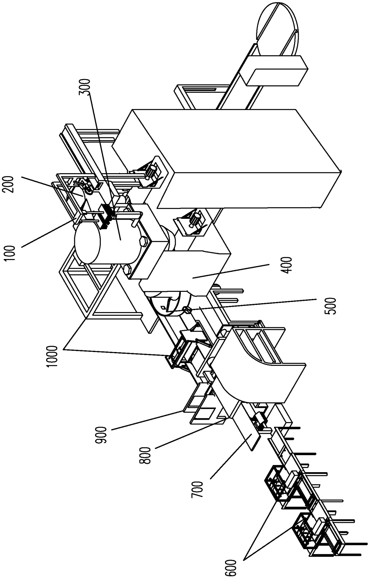 Automatic conveying device for granular pesticide intermediates