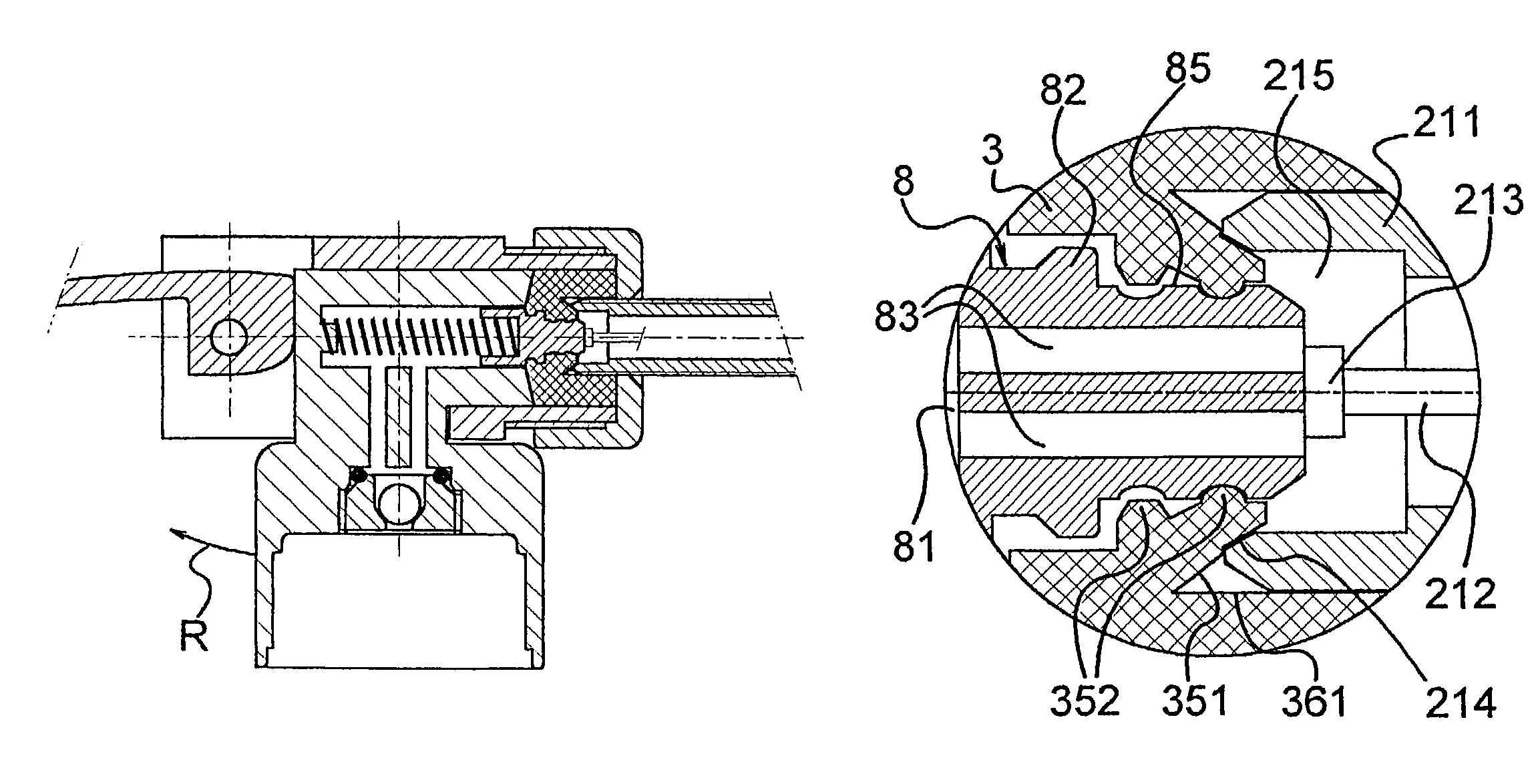 Connector for an inflation device compatible with several types of valve