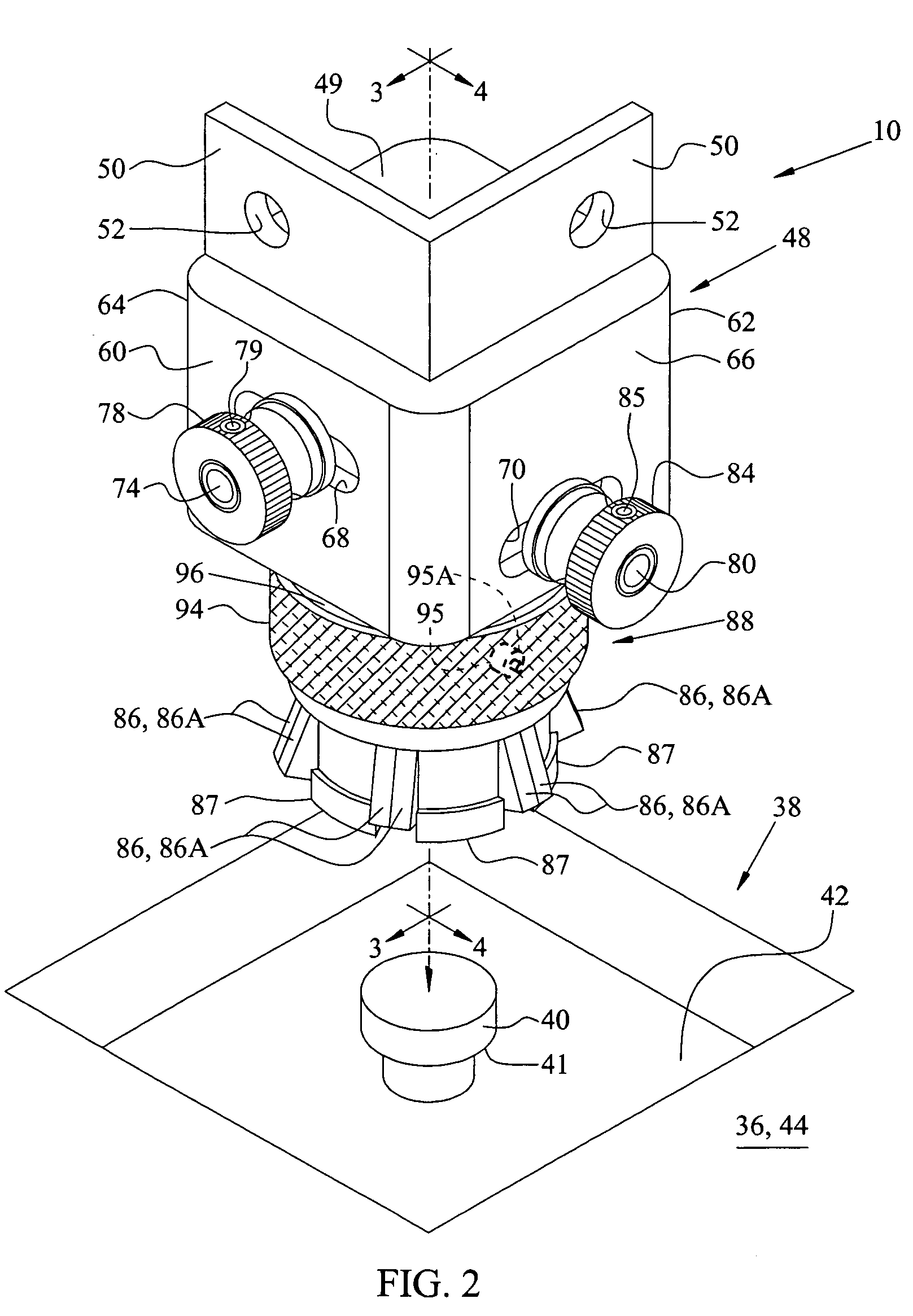 Adjustable adapter assembly