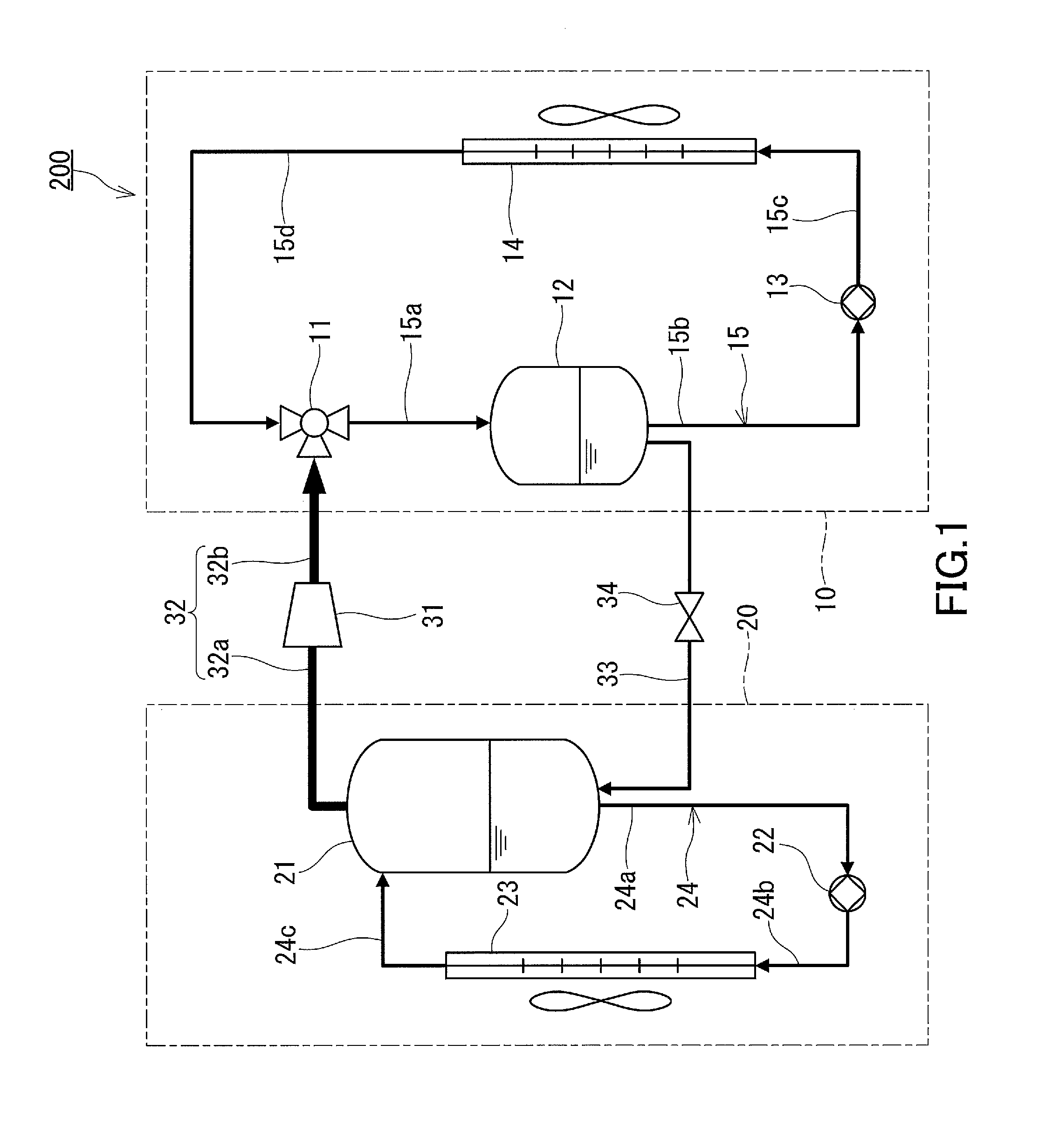 Heat exchanging device and heat pump