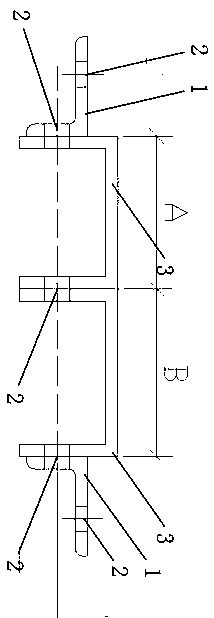 All-steel large-template aluminum alloy plug plate structure and manufacturing method thereof