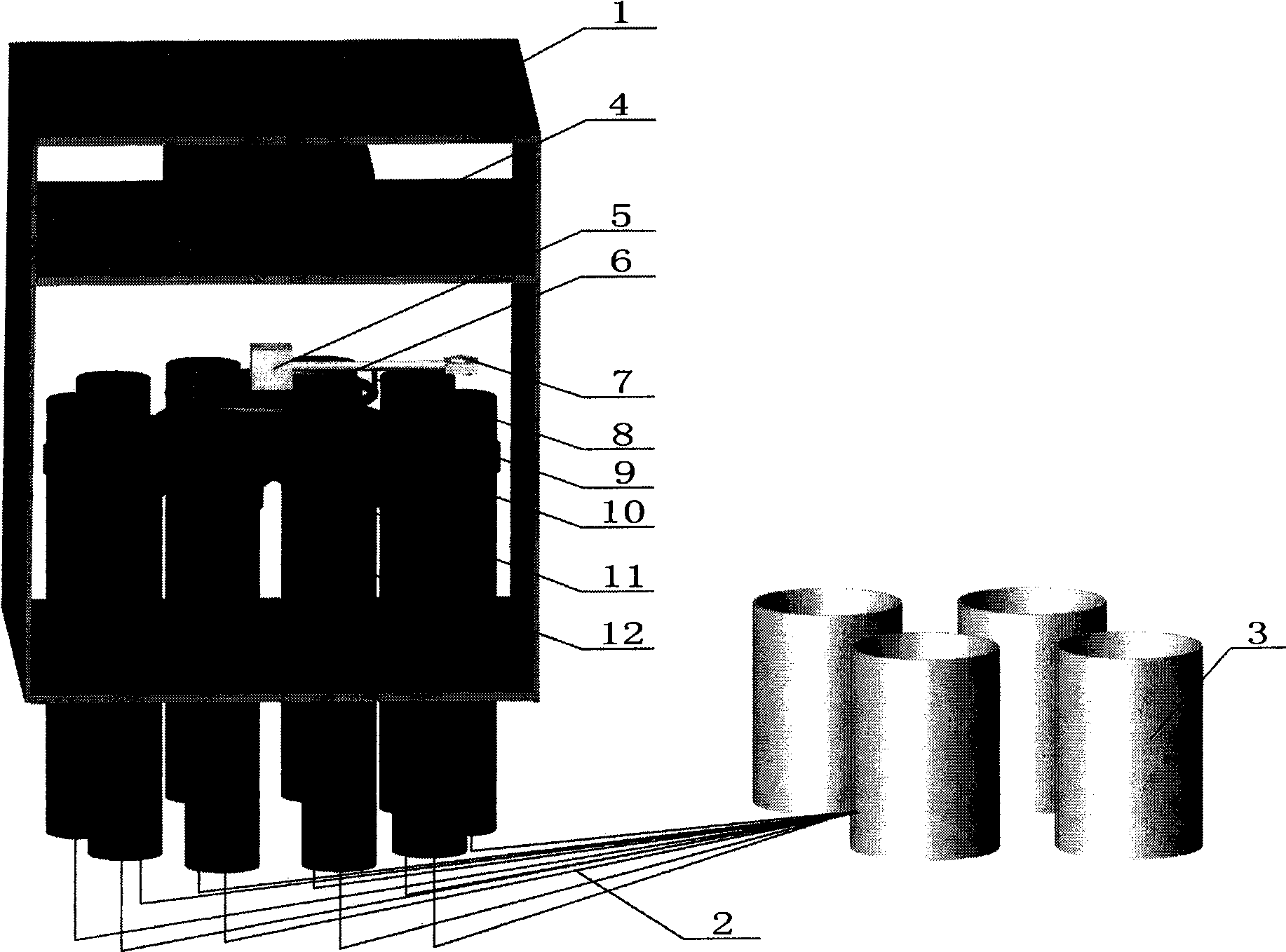 Multi-cylinder compensation type water surface evapotranspirometer and its use method
