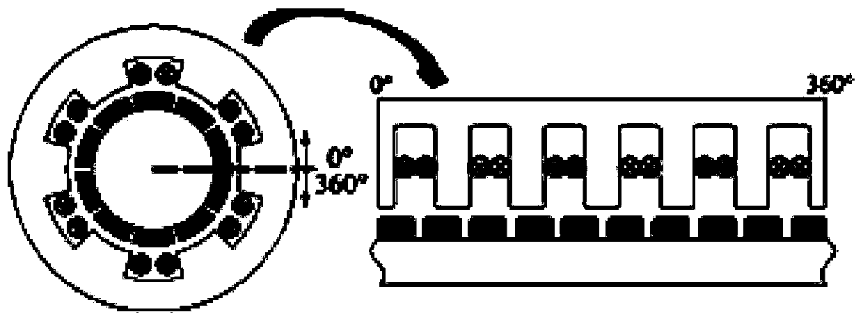 Fractional-pole two-phase vernier permanent magnet linear motor