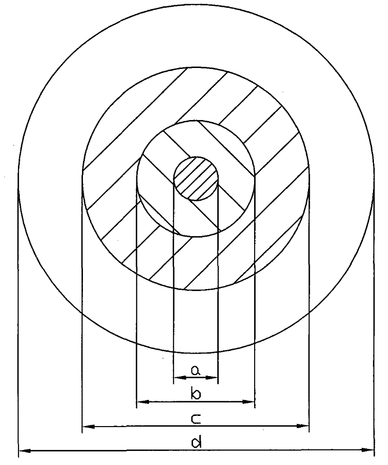 Method for manufacturing large-diameter optical fiber mandril through PCVD process