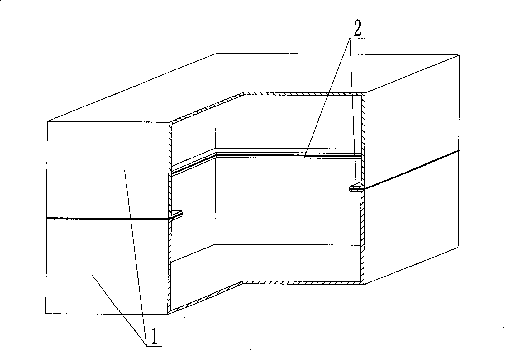 Press mould molding box