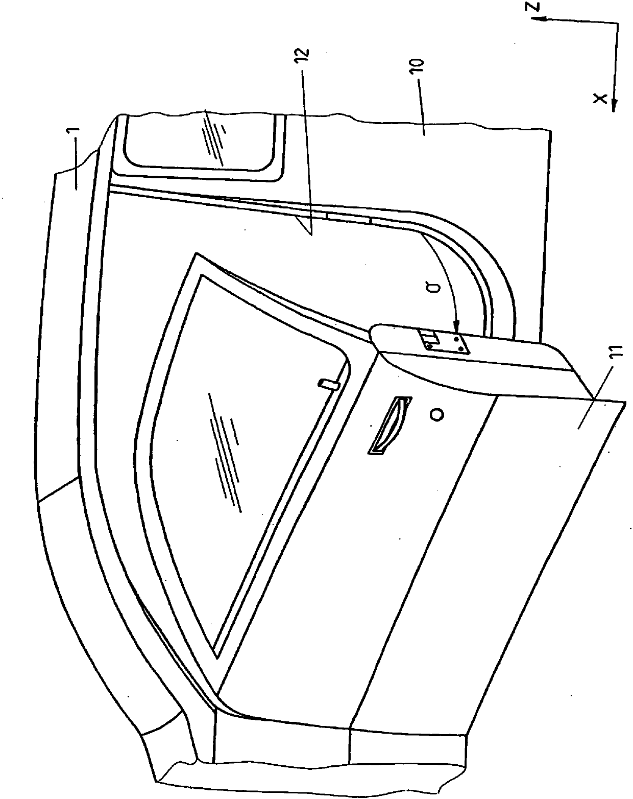 Device for motorically and manually adjusting a vehicle part