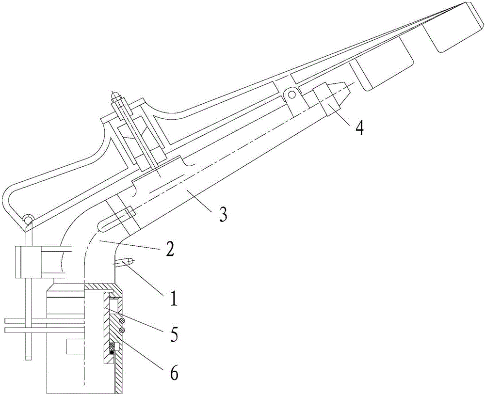 Secondary nozzle device of sprinkling irrigation nozzle