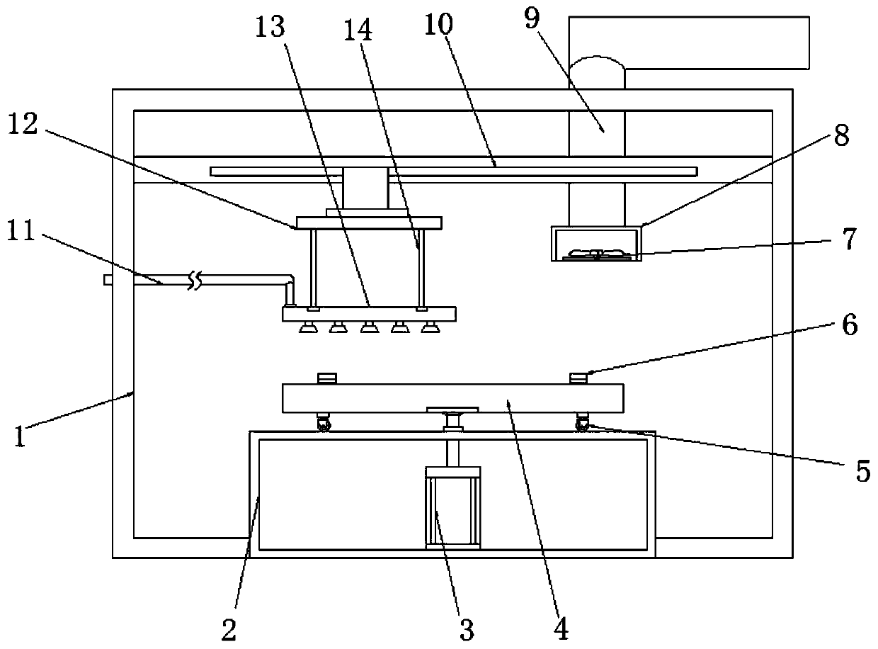 Spray-painting device for production of furniture