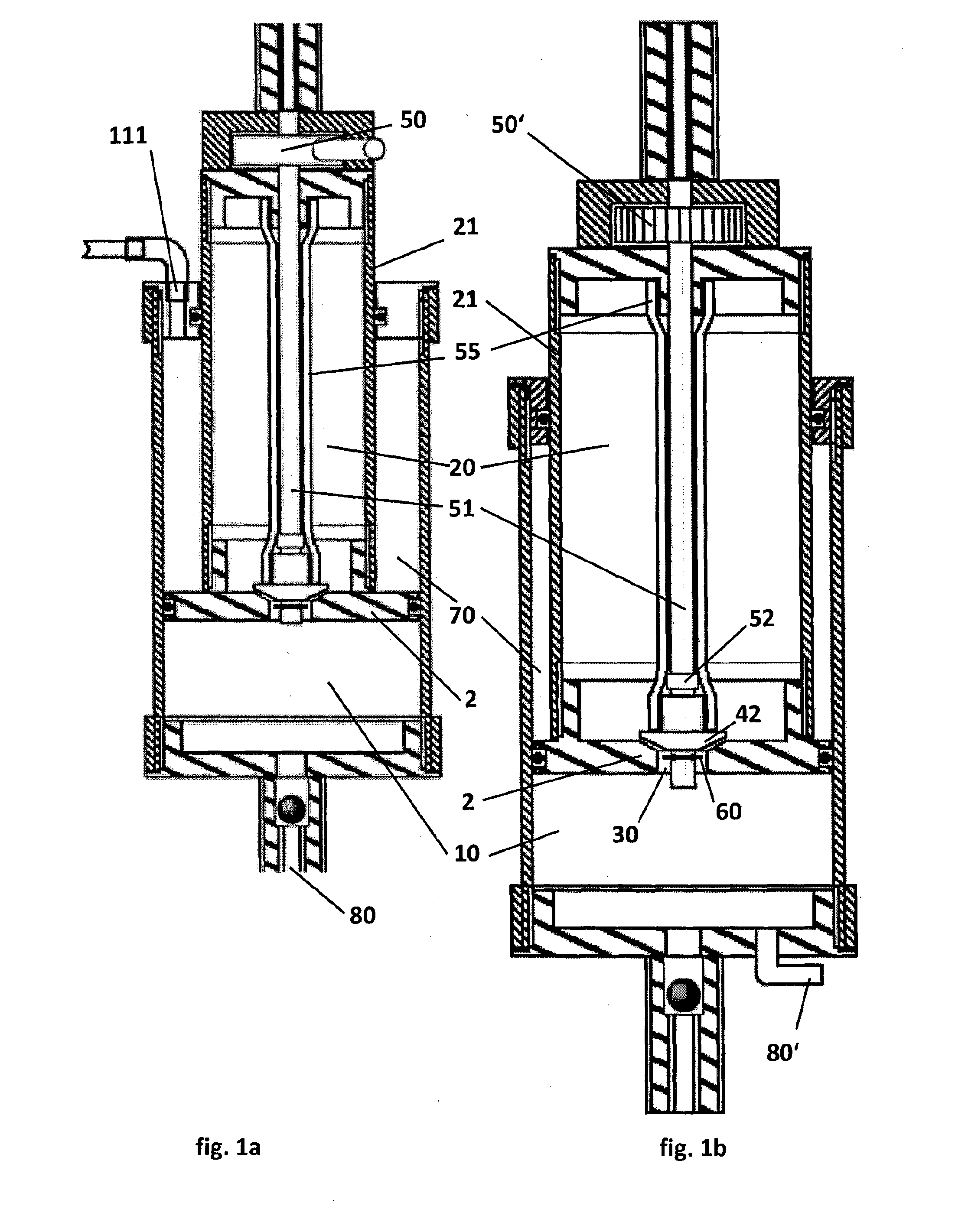 Gas spring with dampening
