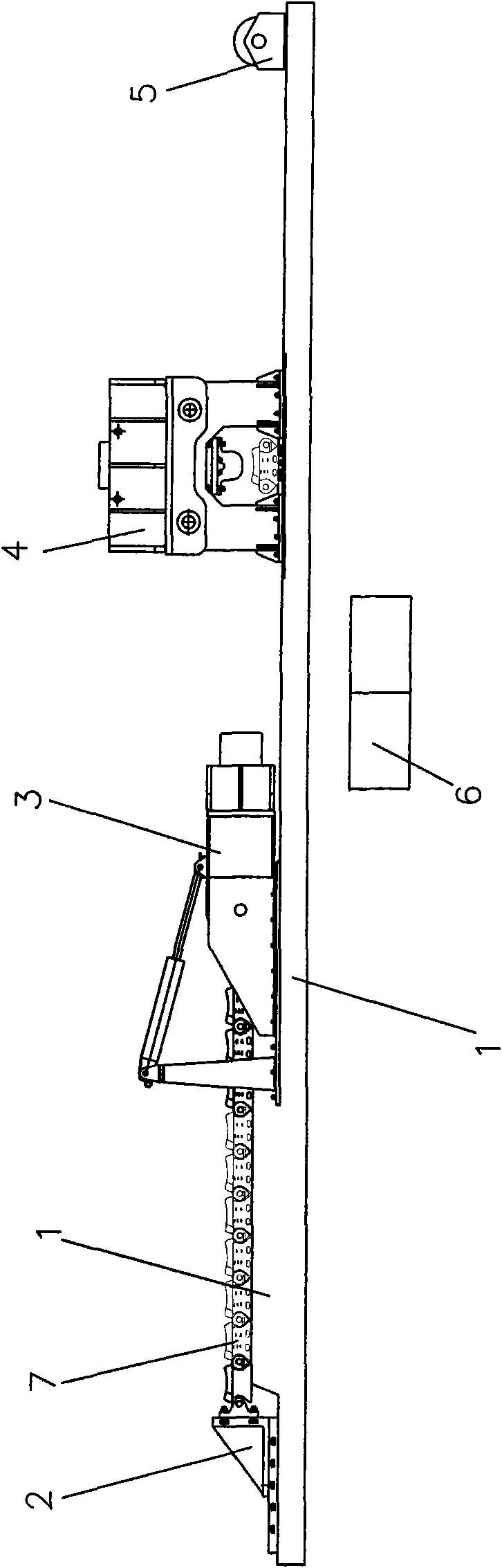 Creeper tread quality test device and test method thereof