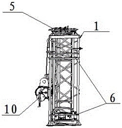 A lift antenna tower and its erection method