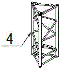 A lift antenna tower and its erection method