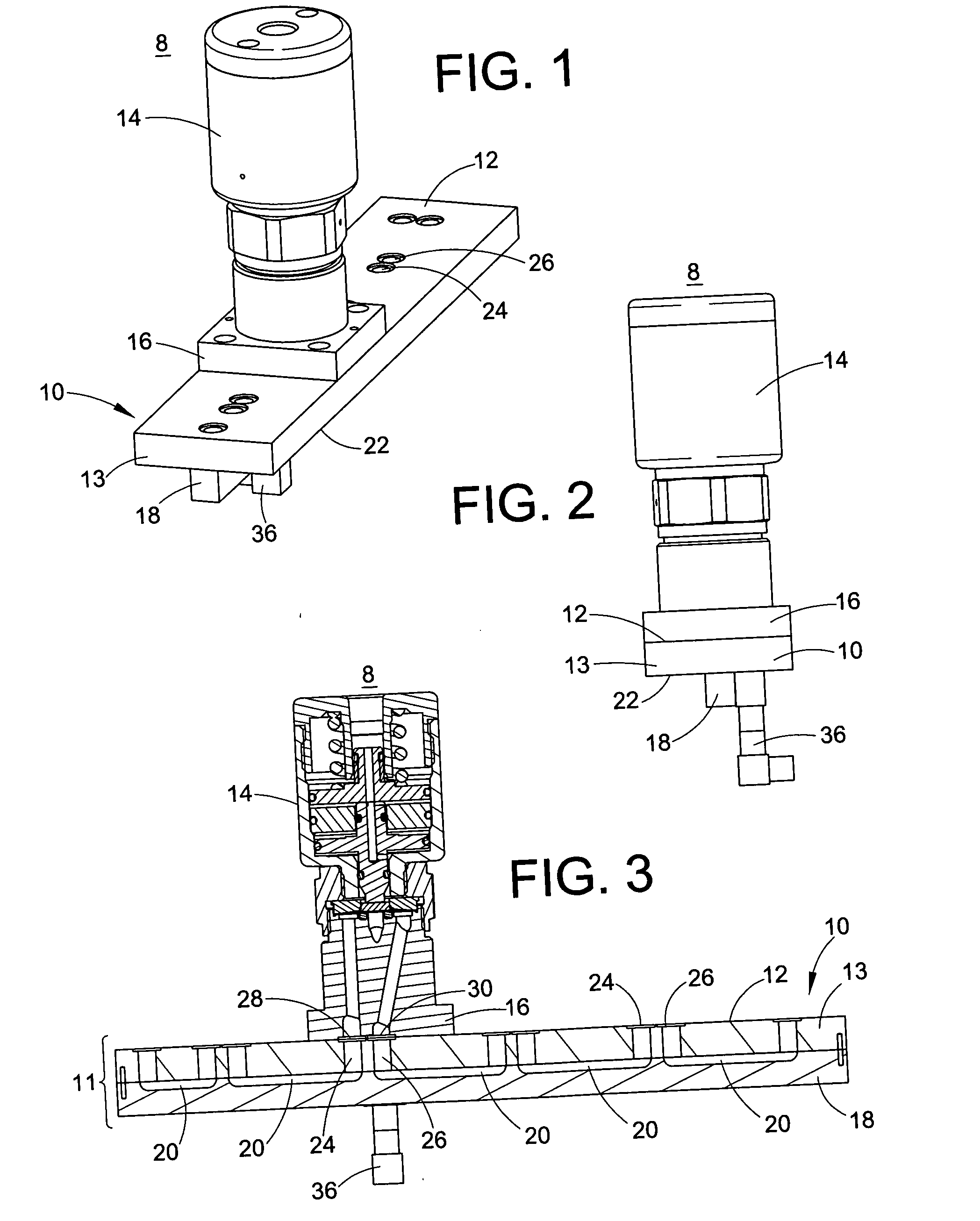 Substrate with offset flow passage