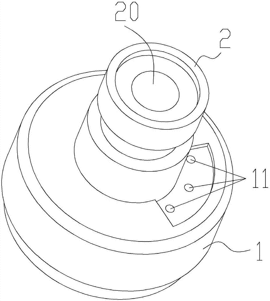 Adjustable treble-bass earphone structure