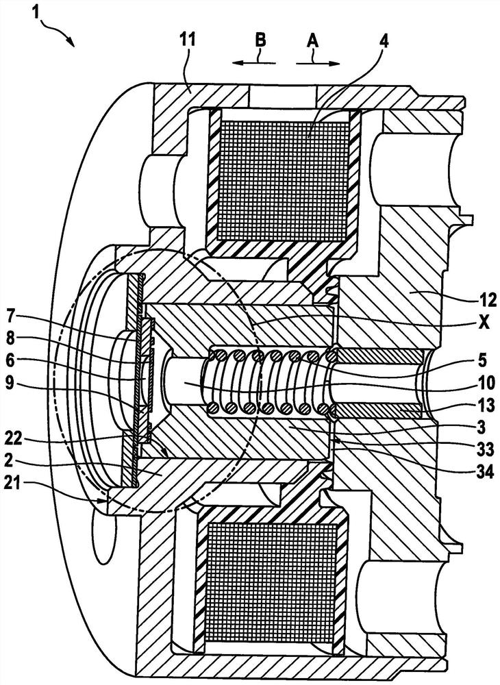 Piston pump with outlet valve in the piston