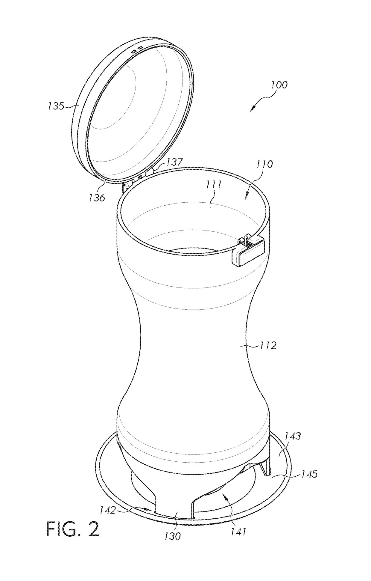 Personal hygiene container system and method