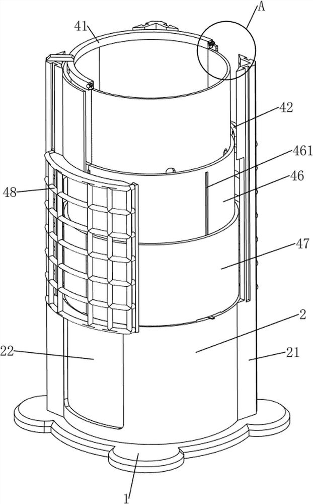 Safety protection device for construction site deep foundation pit