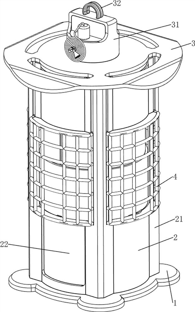 Safety protection device for construction site deep foundation pit