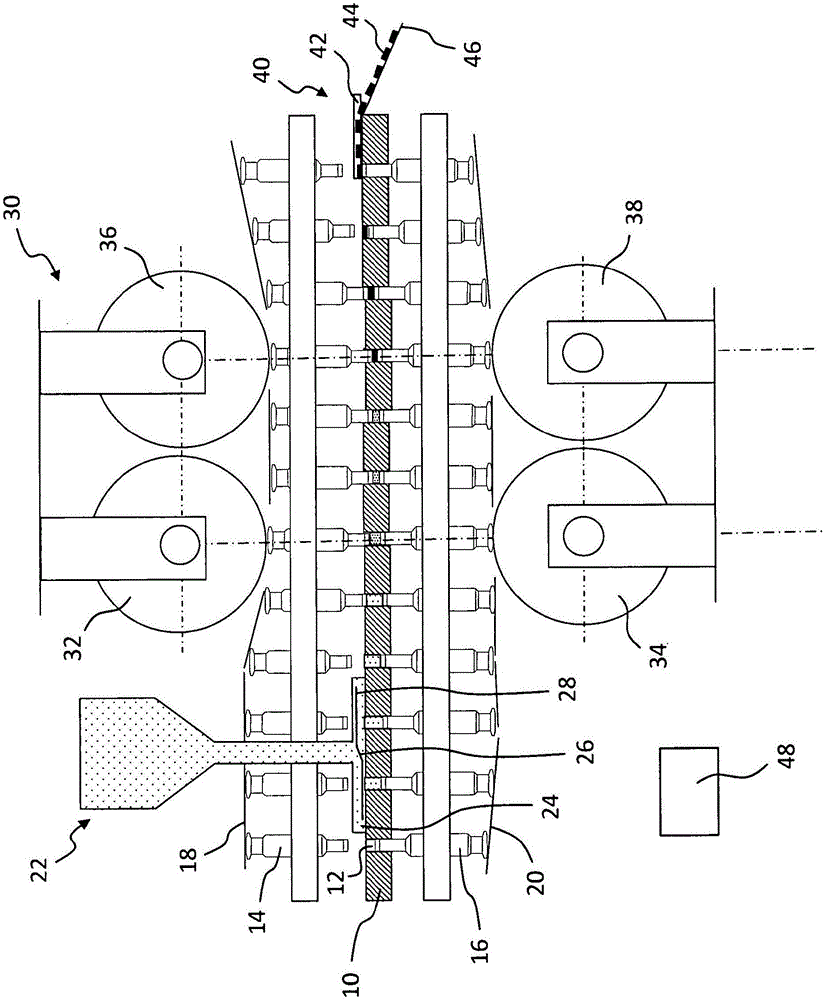 Method of operating a rotary tablet press and rotary tablet press