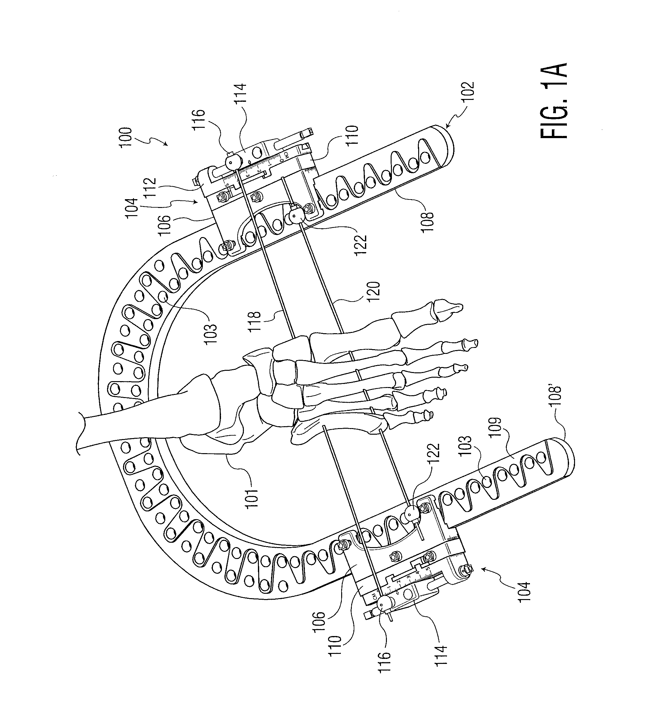 Dynamic external fixator and methods for use