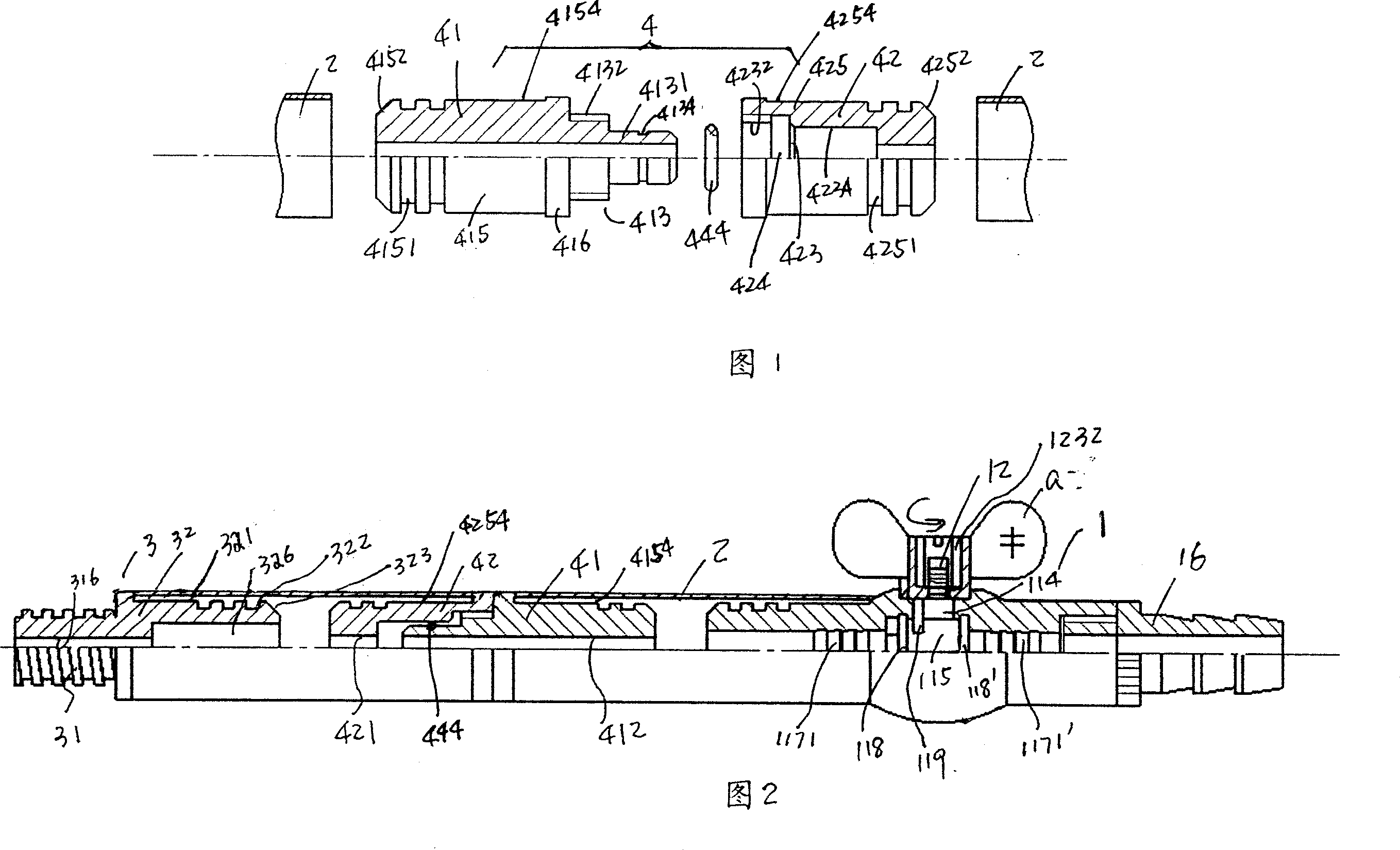 Connecting module for tool rod and its tool handle