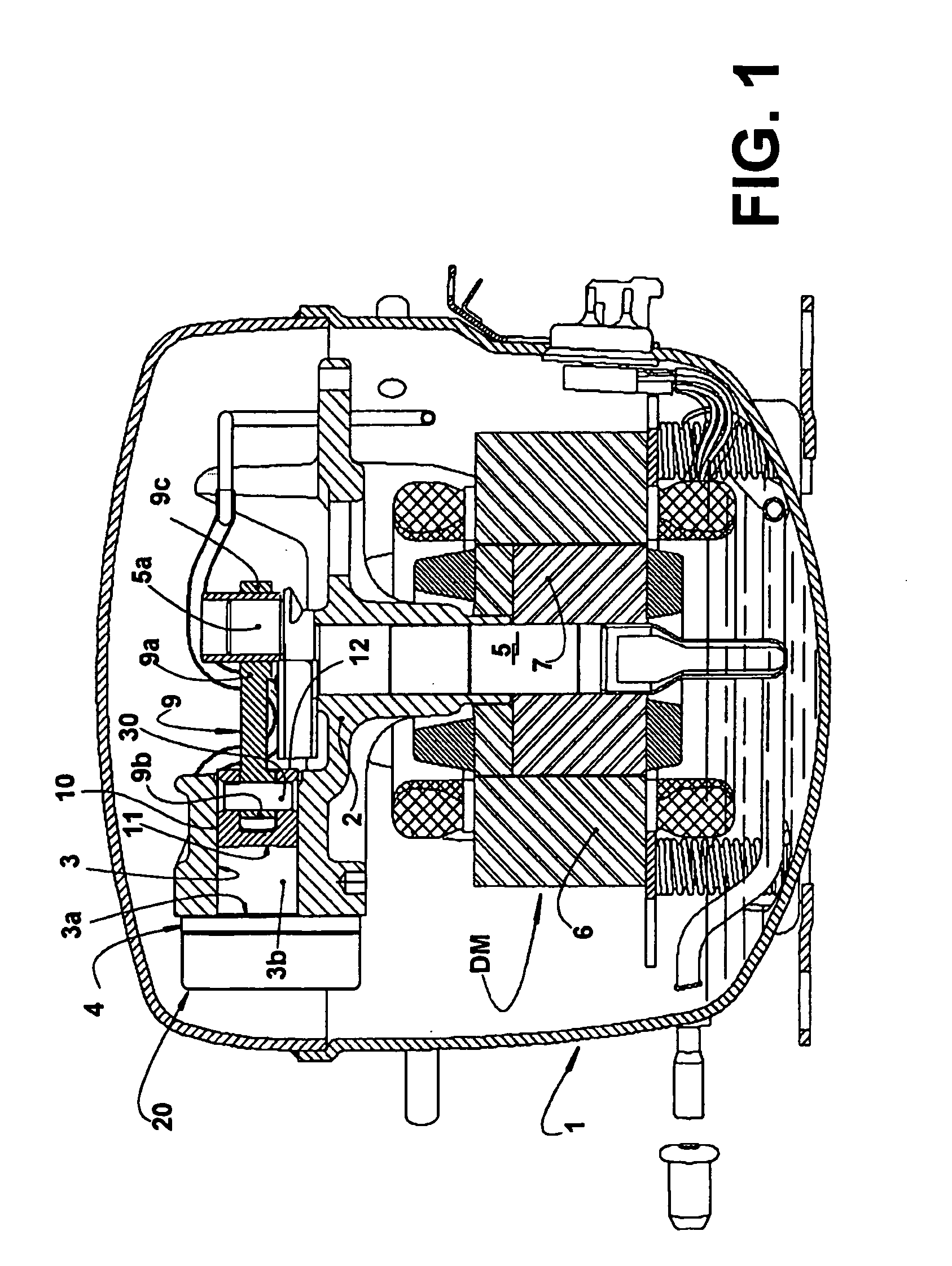 Piston-driving rod arrangement for reciprocating compressor