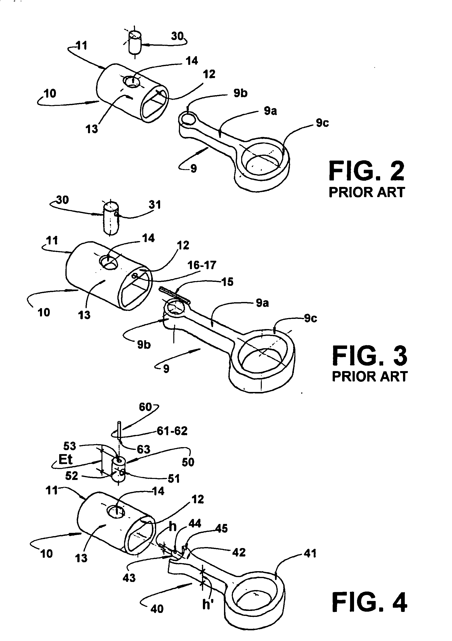 Piston-driving rod arrangement for reciprocating compressor