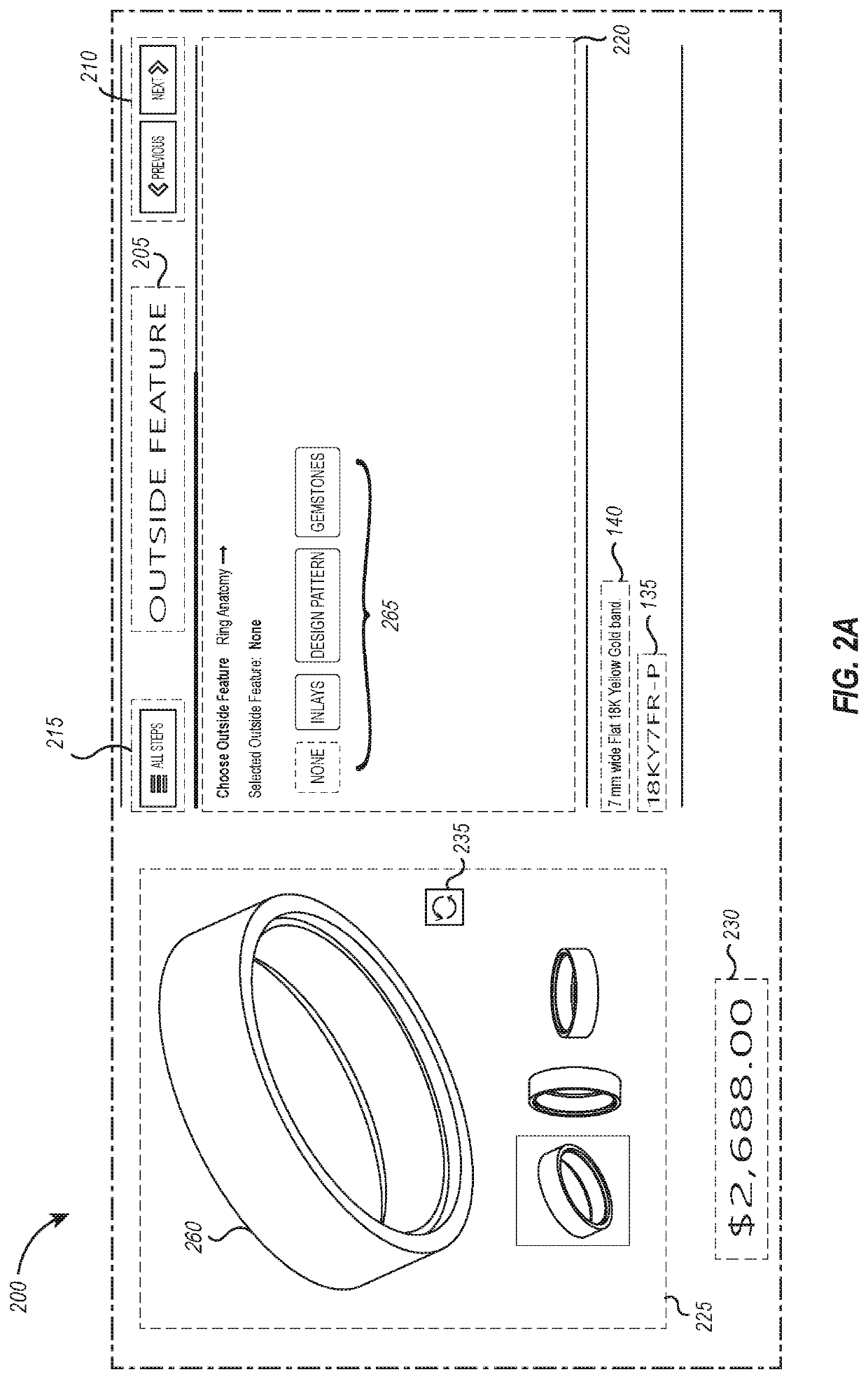 Step through process of generating custom jewelry